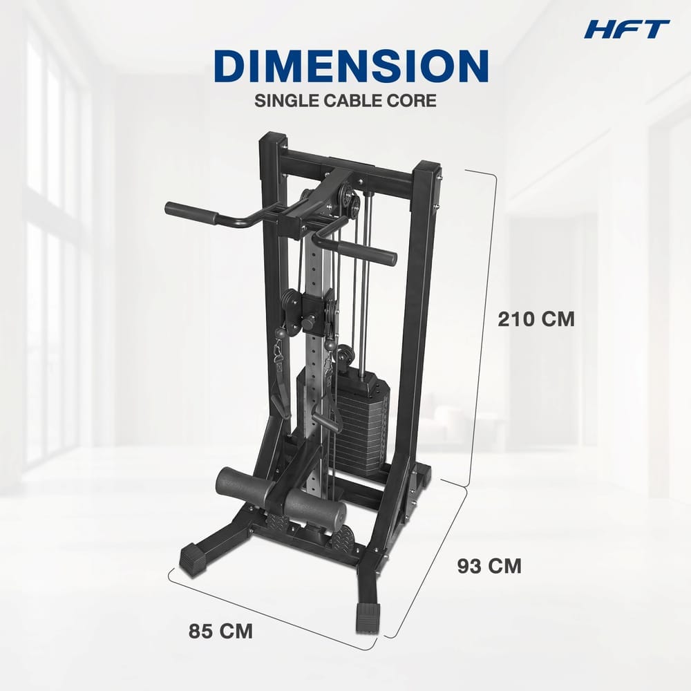 โฮมยิม HOMEFITTOOLS รุ่น SINGLE CABLE CORE PLUS (แผ่นน้ำหนักเหล็ก)